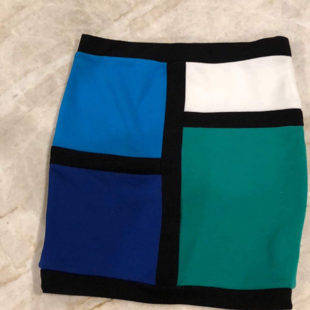 Mini multi color skirt